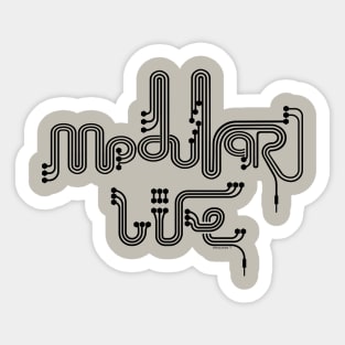 Modular life for Modular synthesizer musician Sticker